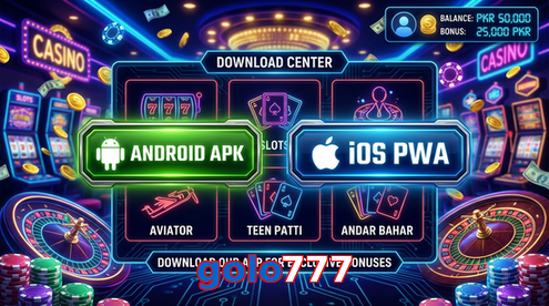 Main screen of Golo777 download page for PK players